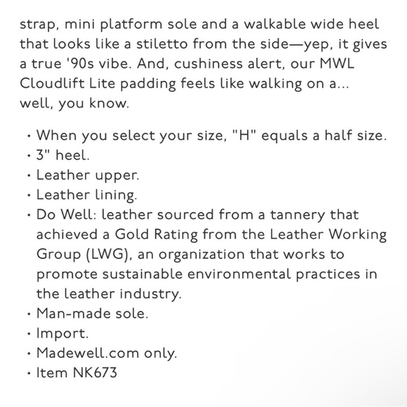 Madewell black and brown/tan Cherelle slingback leather heel sandal US size 8 - Picture 7 of 7